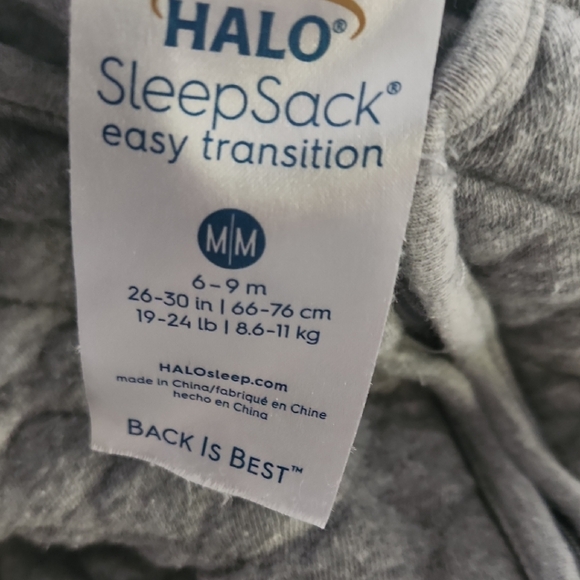4 Halo Gray Sleep Sack Easy Transition - Picture 2 of 2